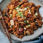Riz à la saucisse chinoise Instant Pot (腊肠饭)
